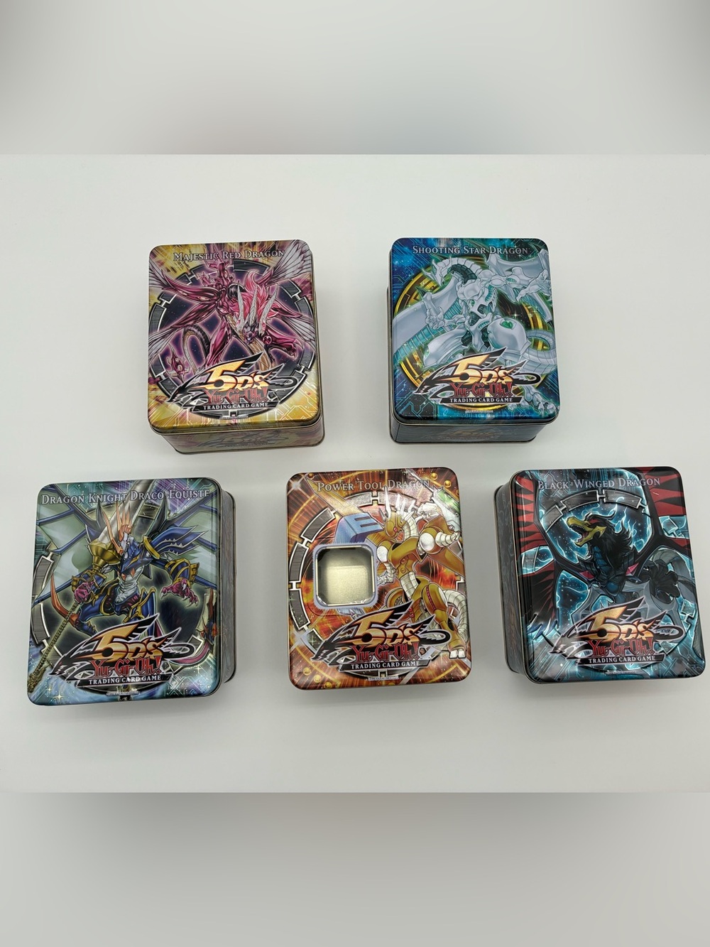Yu-Gi-Oh! 5D’s Empty Collector Tins Lot of 5 Shooting Star Dragon 2009 2010